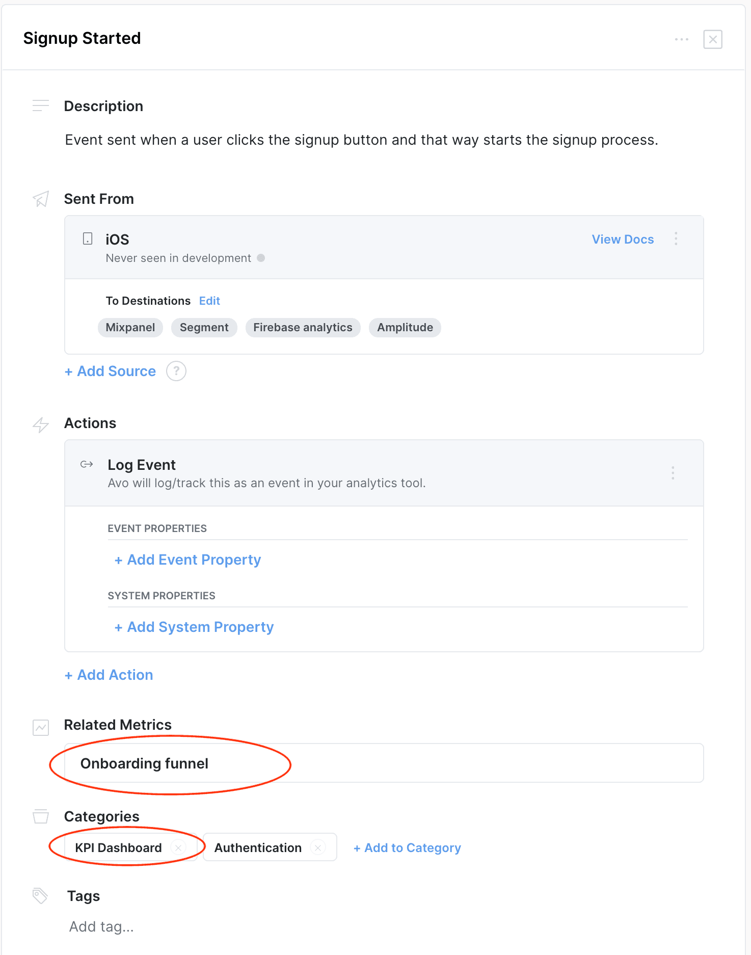 Metric example