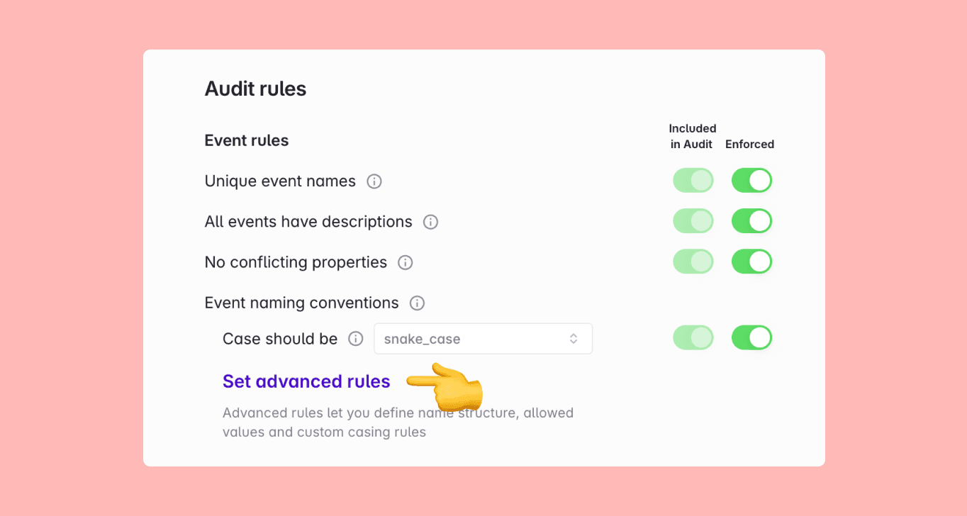 Navigating to audit config step 2