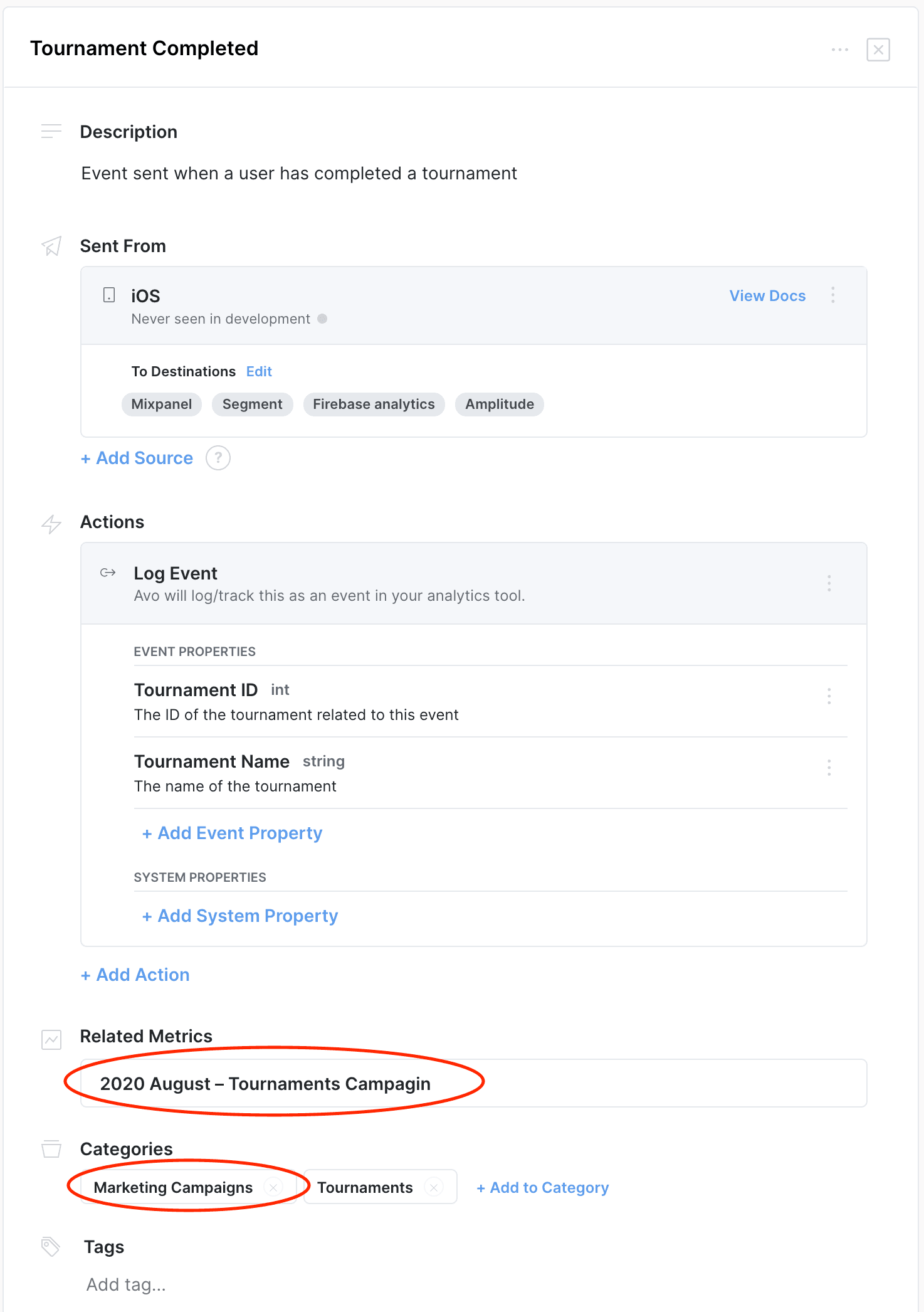 Metric example