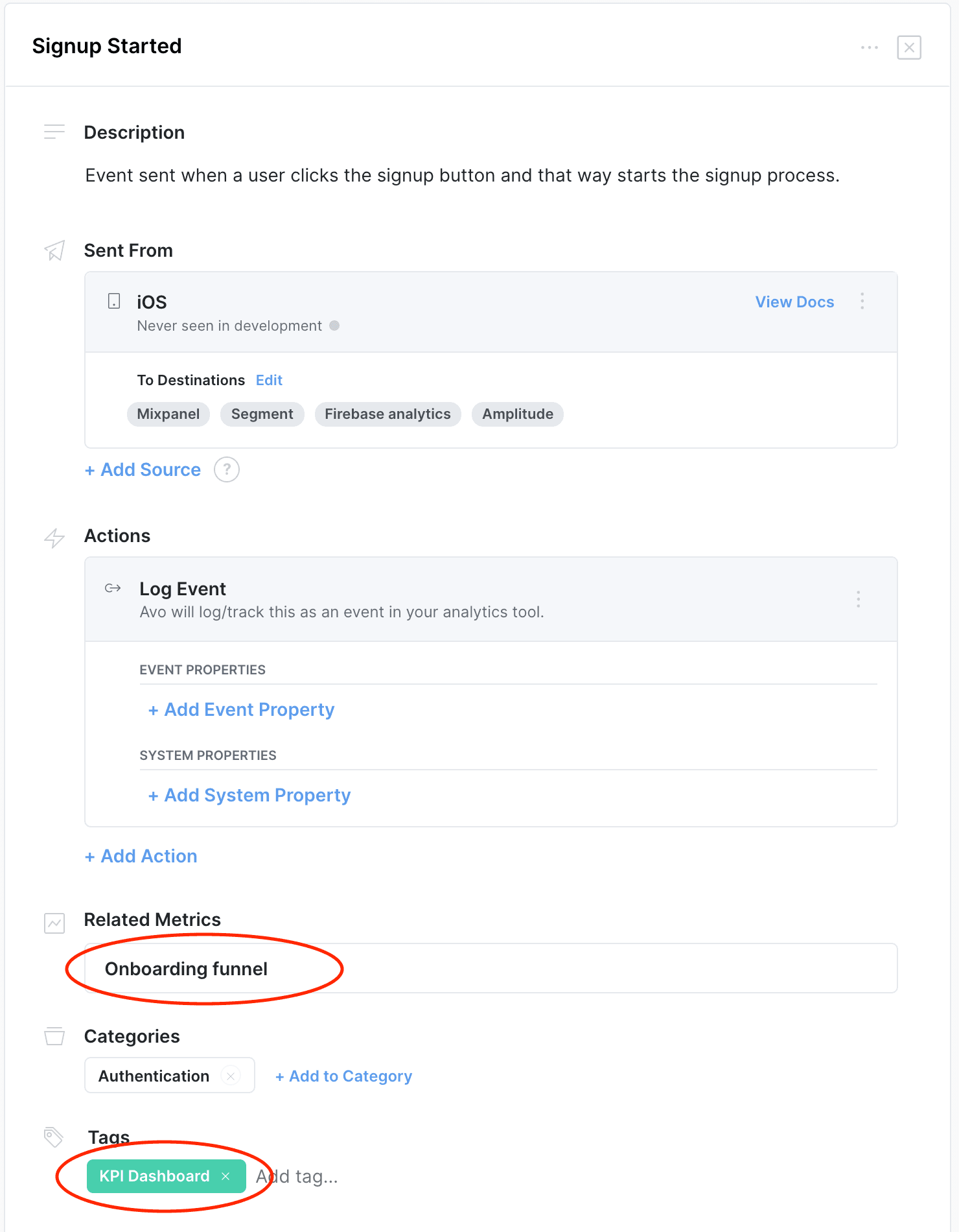 Metric example